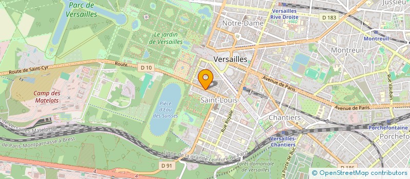localisation de l'entreprise MADAME ELODIE LESOURD à VERSAILLES