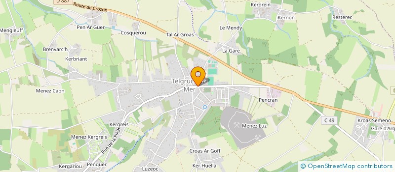 localisation de l'entreprise MADAME ELODIE LETAIEF  TELGRUC-SUR-MER