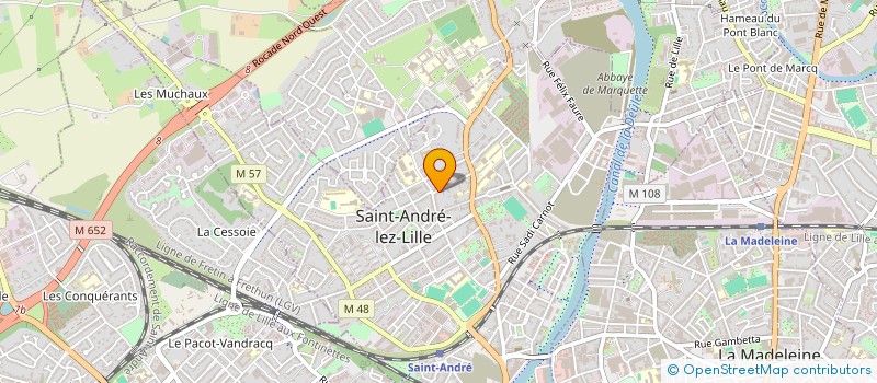 localisation de l'entreprise MADAME ELODIE LETOMBE à SAINT-ANDRE-LEZ-LILLE