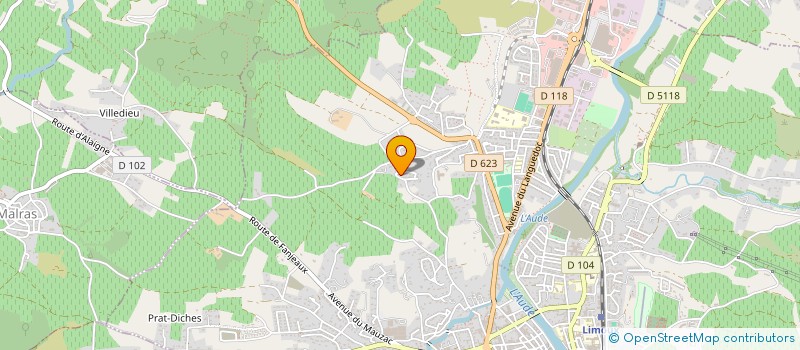 localisation de l'entreprise MADAME ELODIE LEWANDOWSKI  LIMOUX