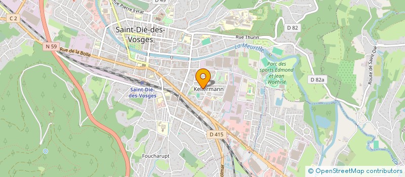localisation de l'entreprise MADAME ELODIE LHERMITTE à SAINT-DIE-DES-VOSGES