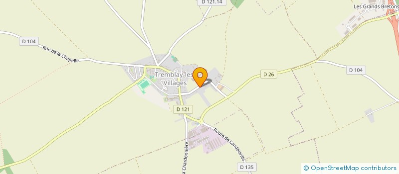 localisation de l'entreprise MADAME ELODIE LHUILLERY à TREMBLAY-LES-VILLAGES