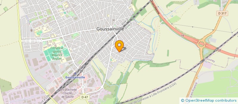 localisation de l'entreprise MADAME ELODIE LIBERATORE  GOUSSAINVILLE