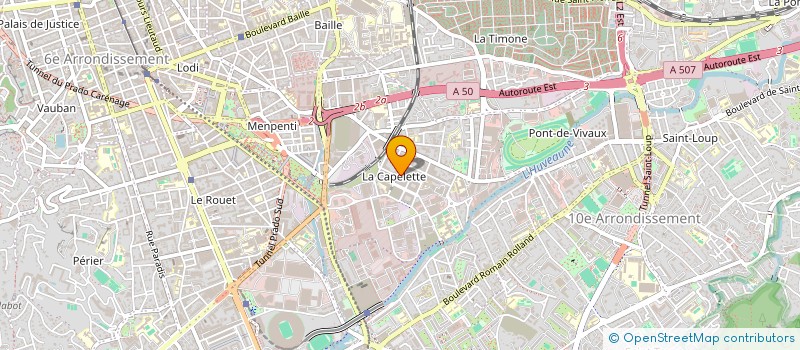 localisation de l'entreprise MADAME ELODIE LIGNER DE TAUZIA à MARSEILLE
