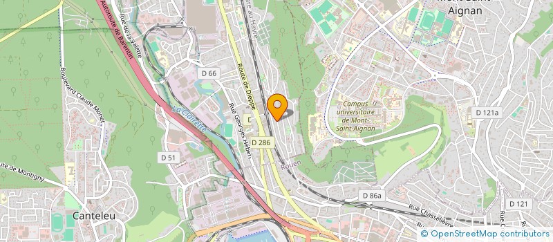 localisation de l'entreprise MADAME ELODIE LIOT  DEVILLE-LES-ROUEN