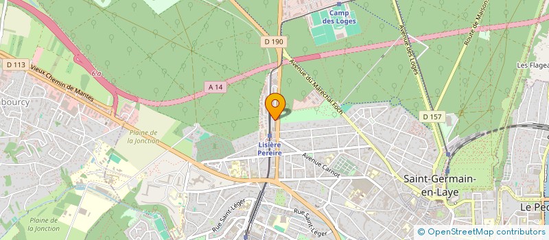 localisation de l'entreprise MADAME ELODIE LOBE  SAINT-GERMAIN-EN-LAYE