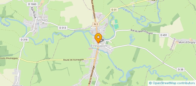 localisation de l'entreprise MADAME ELODIE LOBRY  ETREAUPONT