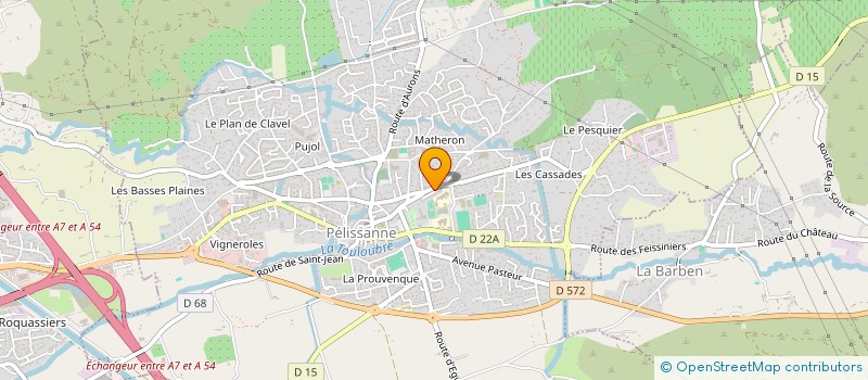 localisation de l'entreprise MADAME ELODIE LOCATELLI à PELISSANNE