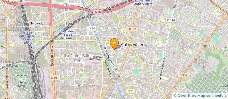 localisation de l'entreprise MADAME ELODIE LOMBARDE à AUBERVILLIERS