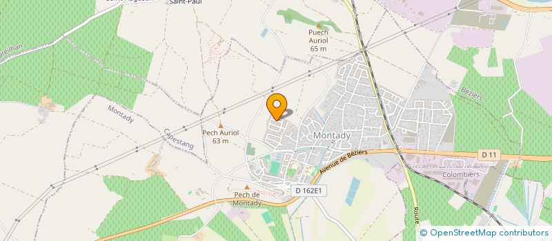 localisation de l'entreprise MADAME ELODIE LOMBART  MONTADY