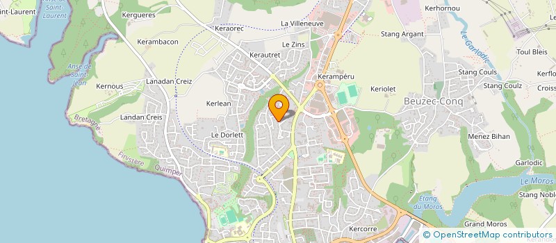 localisation de l'entreprise MADAME ELODIE LOOS  CONCARNEAU