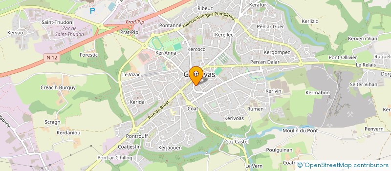 localisation de l'entreprise MADAME ELODIE LOSTANLEN  PLOZEVET