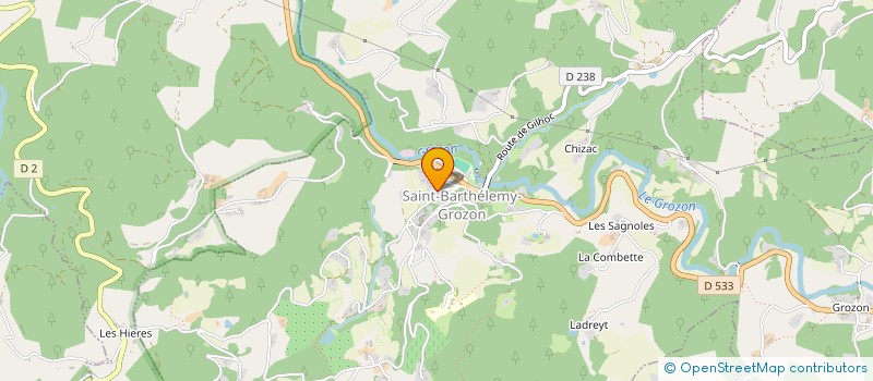 localisation de l'entreprise MADAME ELODIE LOUBIERES  SAINT-BARTHELEMY-GROZON