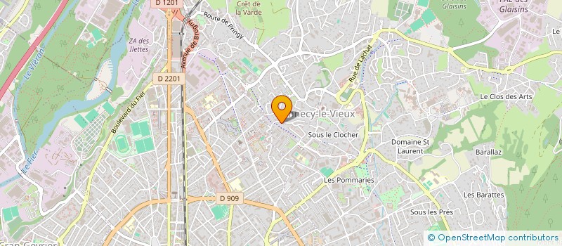 localisation de l'entreprise MADAME ELODIE LUCOT à ANNECY