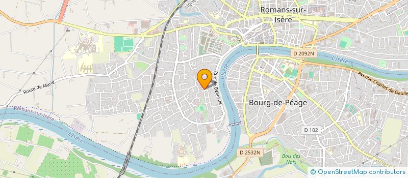 localisation de l'entreprise MADAME ELODIE LYON  ROMANS-SUR-ISERE