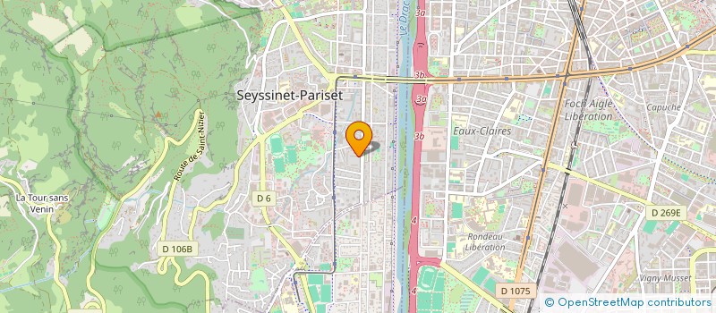 localisation de l'entreprise MADAME ELODIE MABIL  SEYSSINET-PARISET