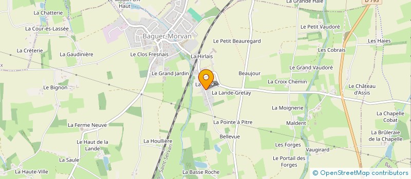 localisation de l'entreprise MADAME ELODIE MAHIEU  BAGUER-MORVAN