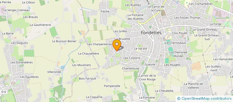 localisation de l'entreprise MADAME ELODIE MAILLE  CHATEAU-LA-VALLIERE