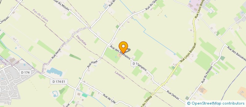 localisation de l'entreprise MADAME ELODIE MANCHE  FLEURBAIX