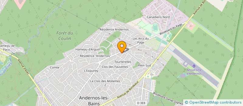 localisation de l'entreprise MADAME ELODIE MANO  ANDERNOS-LES-BAINS