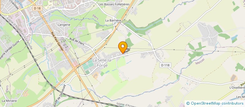 localisation de l'entreprise MADAME ELODIE MANOURY à LA SELLE-LA-FORGE