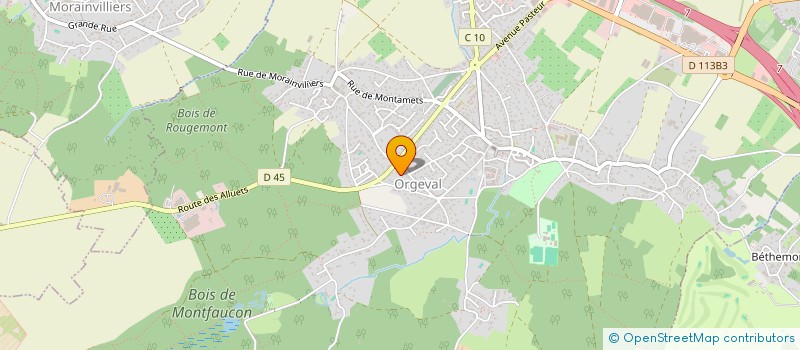 localisation de l'entreprise MADAME ELODIE MARAUD  ORGEVAL