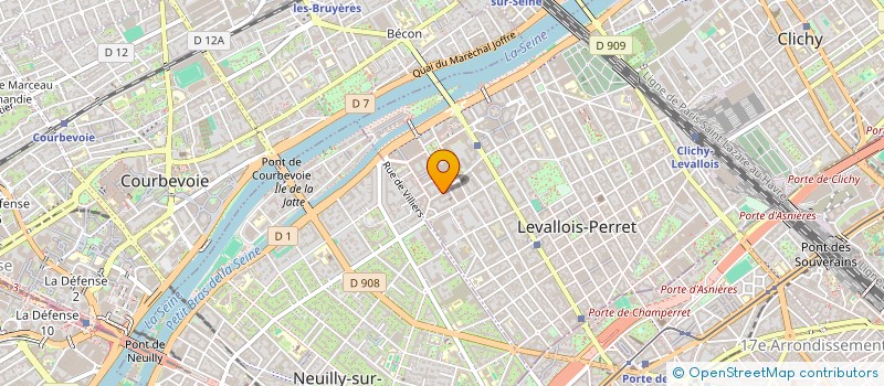 localisation de l'entreprise MADAME ELODIE MARC à LEVALLOIS PERRET