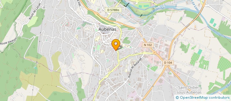 localisation de l'entreprise MADAME ELODIE MARCHAND  AUBENAS