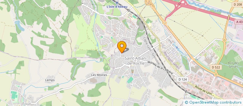 localisation de l'entreprise MADAME ELODIE MARIN  SAINT-ALBAN-DE-ROCHE