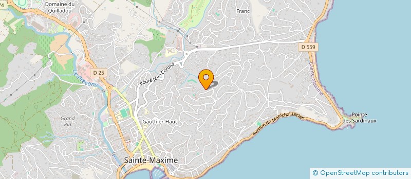 localisation de l'entreprise MADAME ELODIE MARINO à SAINTE-MAXIME