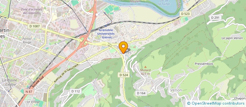 localisation de l'entreprise MADAME ELODIE MAROSE  GIERES