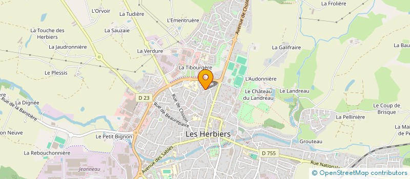 localisation de l'entreprise MADAME ELODIE MARSAULT à LES HERBIERS