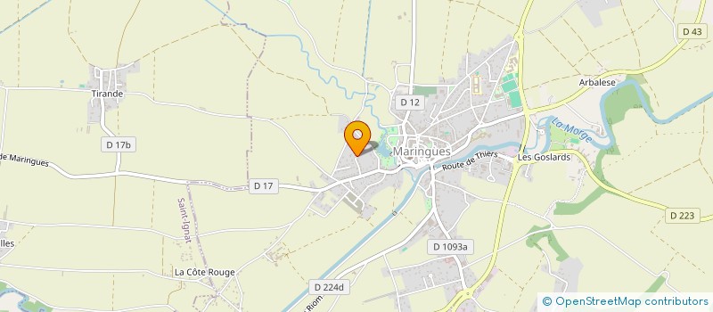 localisation de l'entreprise MADAME ELODIE MARTIN  MARINGUES