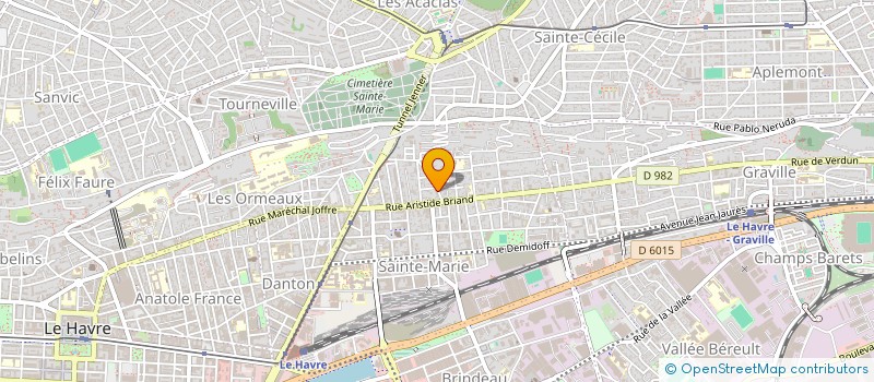 localisation de l'entreprise MADAME ELODIE MARTIN  LE HAVRE