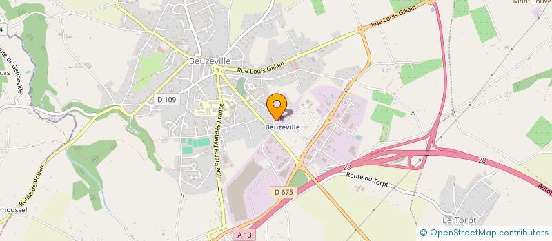 localisation de l'entreprise MADAME ELODIE MARTIN  BEUZEVILLE