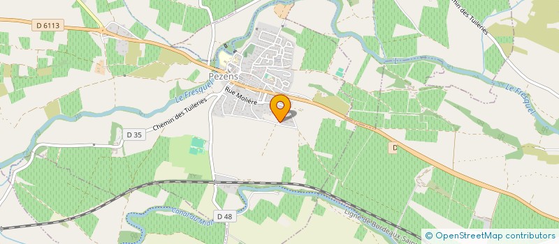 localisation de l'entreprise MADAME ELODIE MARTINEZ  PEZENAS