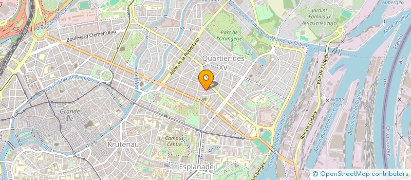 localisation de l'entreprise MADAME ELODIE MARTINI à STRASBOURG
