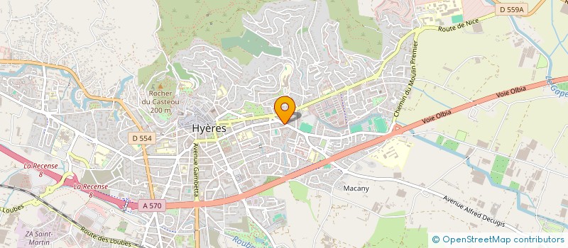 localisation de l'entreprise MADAME ELODIE MARTINS à HYERES