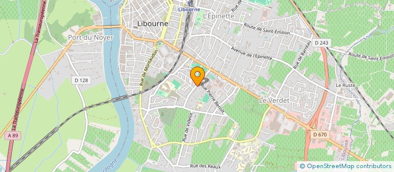 localisation de l'entreprise MADAME ELODIE MARTRENCHARD à LIBOURNE