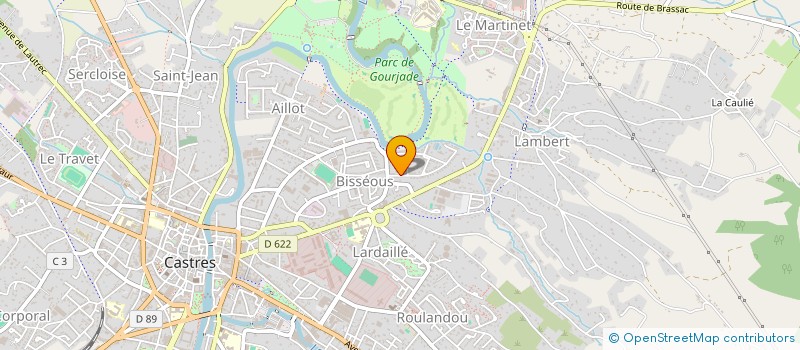 localisation de l'entreprise MADAME ELODIE MARTY  CASTRES