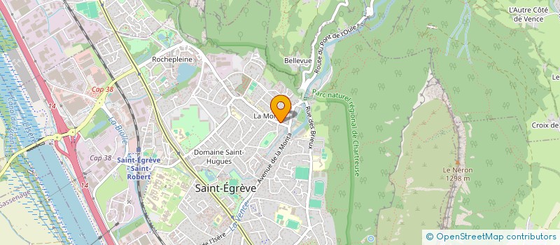localisation de l'entreprise MADAME ELODIE MAS à SAINT-EGREVE