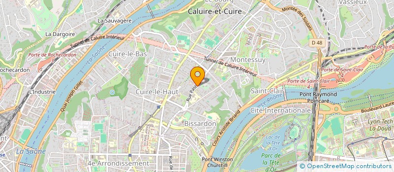 localisation de l'entreprise MADAME ELODIE MAS  CALUIRE-ET-CUIRE