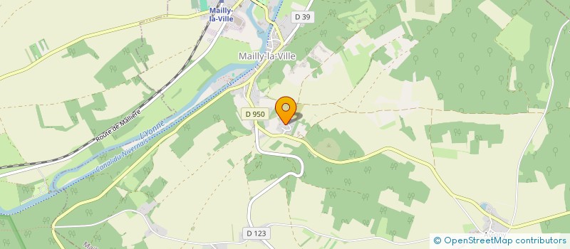 localisation de l'entreprise MADAME ELODIE MATHIEU  MAILLY-LA-VILLE