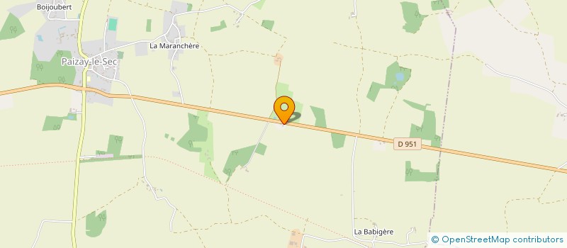 localisation de l'entreprise MADAME ELODIE MAUBON  PAIZAY-LE-SEC