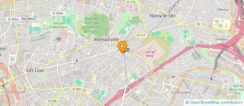 localisation de l'entreprise MADAME ELODIE MAULUCCI à ROMAINVILLE