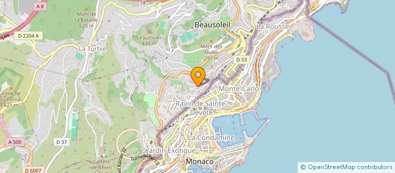 localisation de l'entreprise MADAME ELODIE MAULVAUT à BEAUSOLEIL