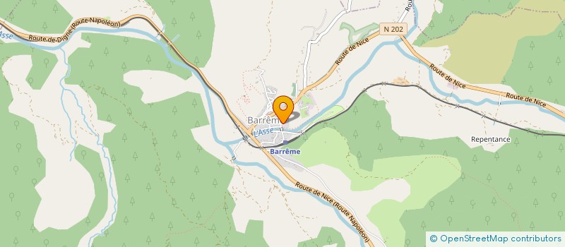 localisation de l'entreprise MADAME ELODIE MAUNIER  BARREME