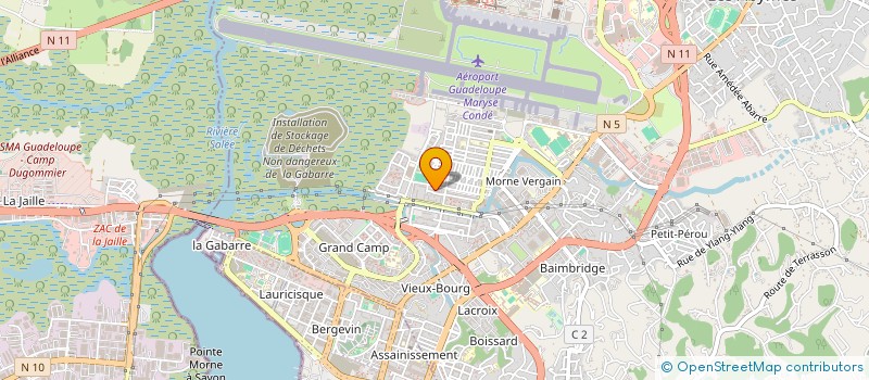 localisation de l'entreprise MADAME ELODIE MAXIMIN  LES ABYMES