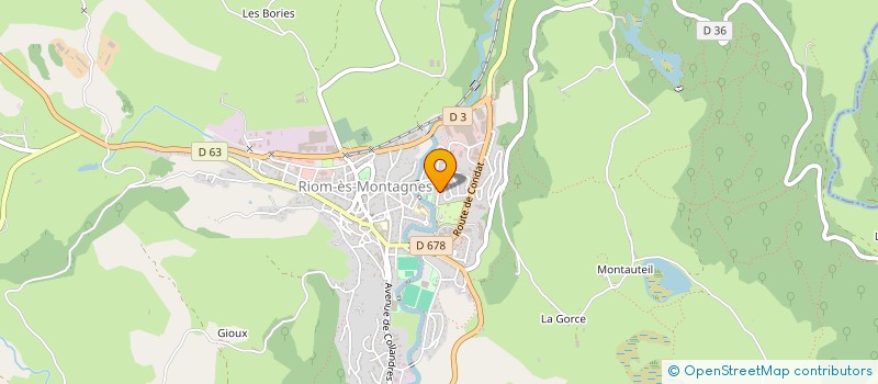 localisation de l'entreprise MADAME ELODIE MAZEYRAT à RIOM-ES-MONTAGNES