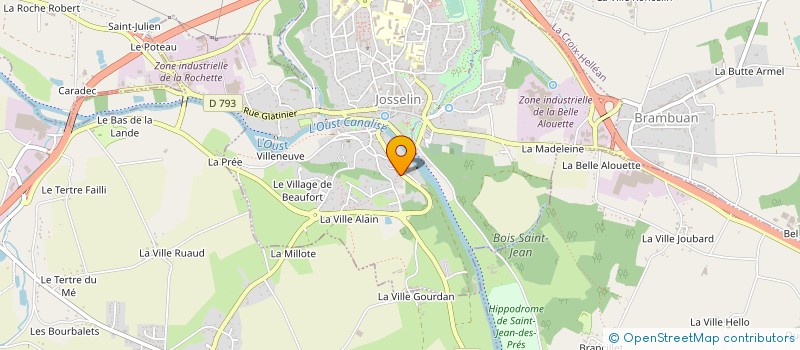 localisation de l'entreprise MADAME ELODIE MEILLERAY  LANVENEGEN